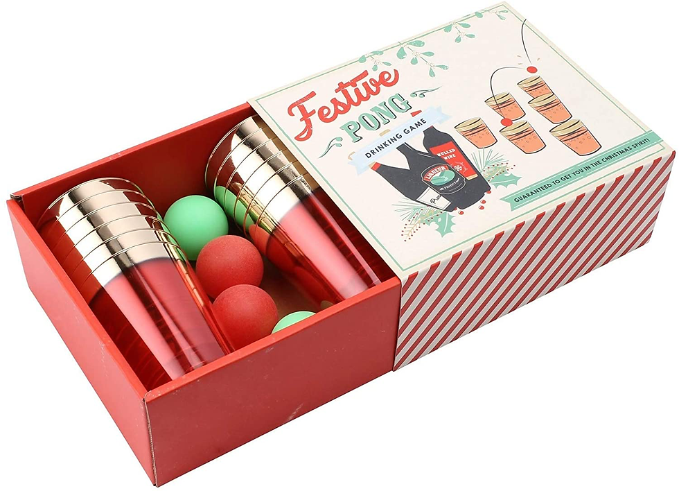 Festive Pong Drinking Game Set