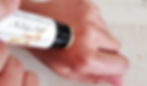 using the balm on the hand
