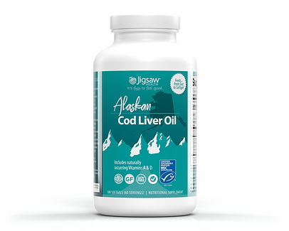 Jigsaw Health Alaskan Cod Liver Oil, linked to Jigsaw.