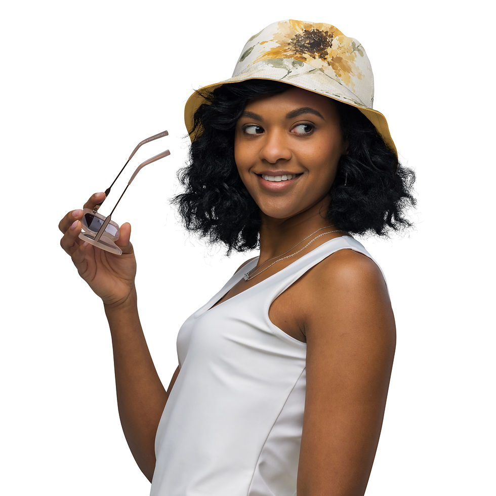 Thumbnail: Sunflower Reversible bucket hat