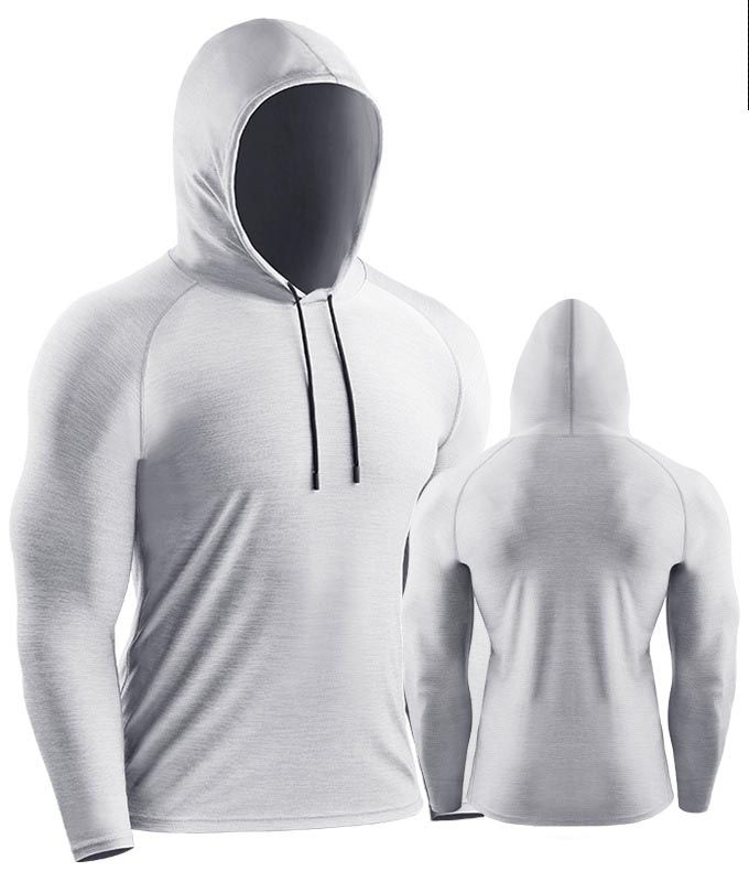 Thumbnail: Men’s Quick-Dry Polyester Hoodie Pullover Custom Gym Sportswear Fall Winter