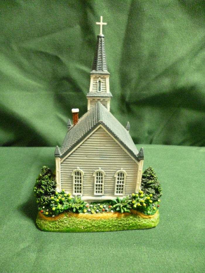 Thumbnail: Miniature Church Building Collectable, Resin, Psalm 5 vs 8