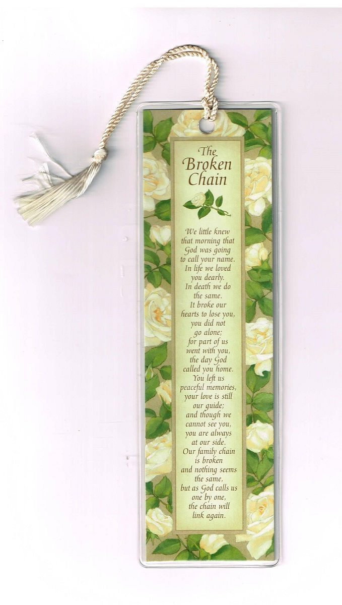 The Broken Chain, Tassel Bookmark, Package of 1