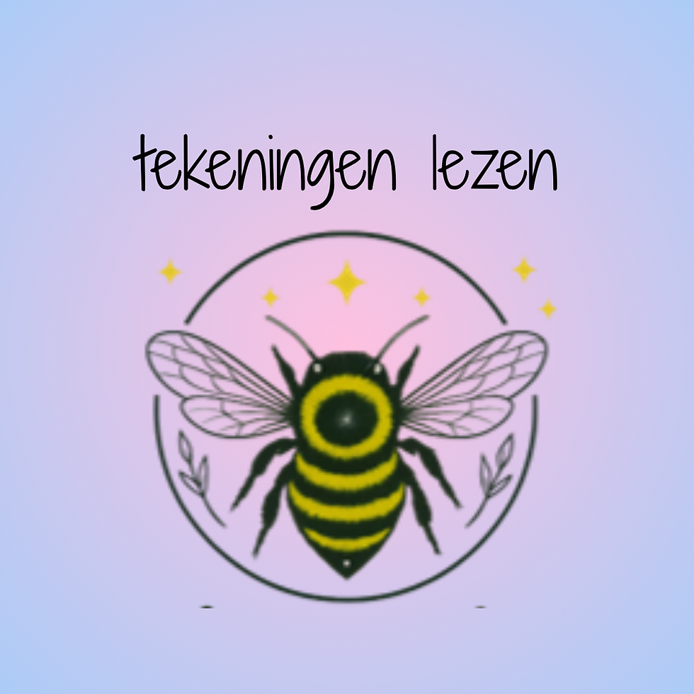 Bee Sparkle tekening lezen. boodschap uit het onderbewuste tekenen creatief kind ouder bee sparkle