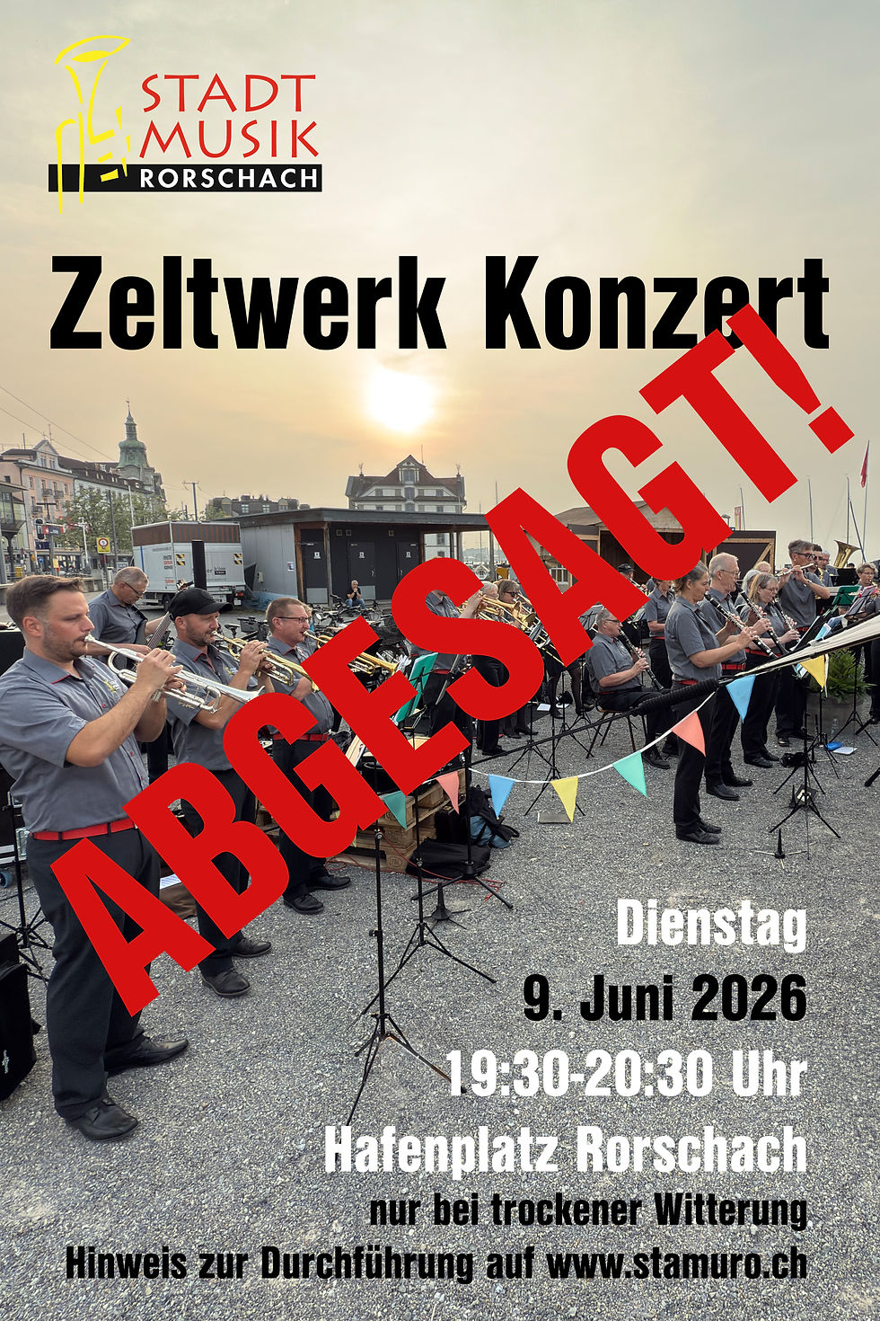 Zeltwerk Konzert abgesagt