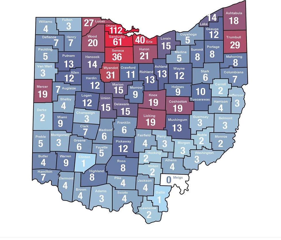 Ohio's 934 Confirmed Eagle Nests
