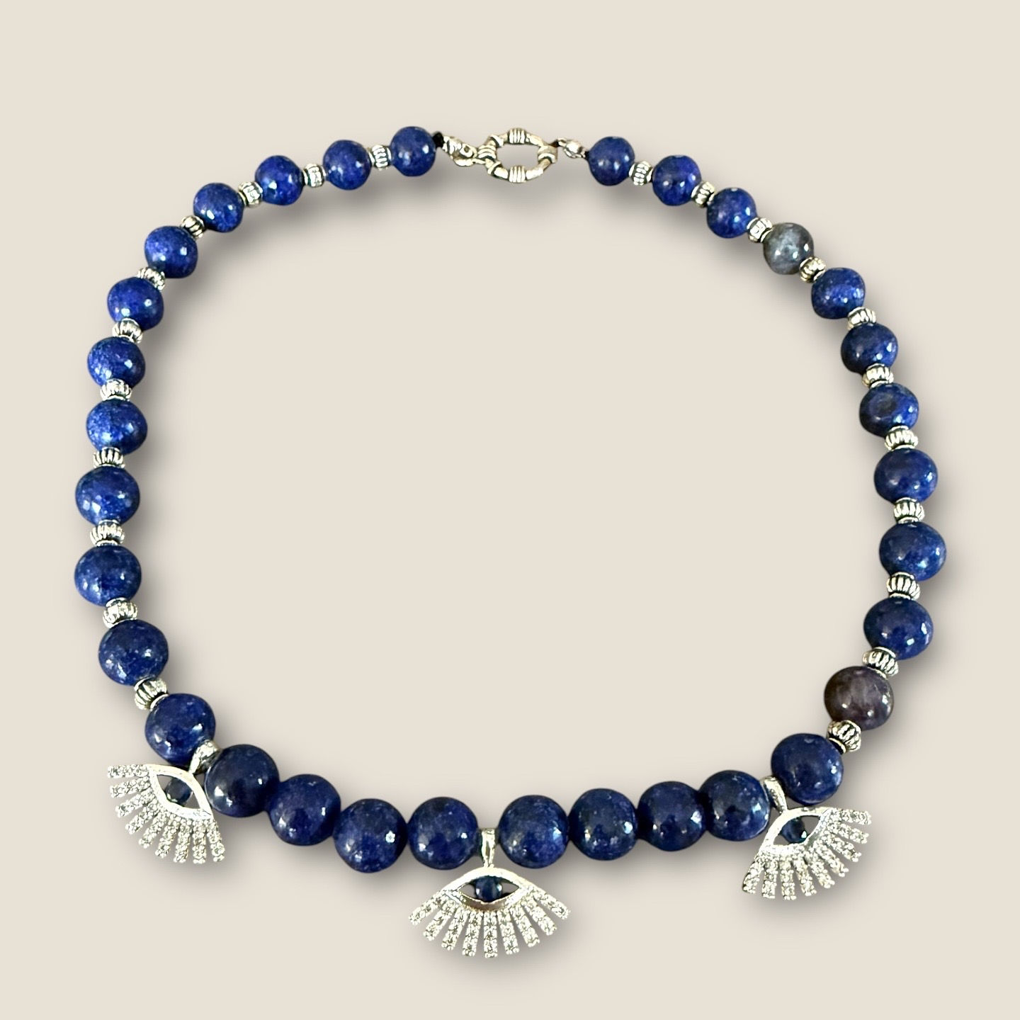Lapis Lazuli Doğal Taş Kadın Kolye