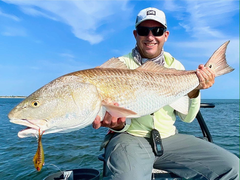 Bull Redfish on the Space Coast with Dingo's Fishing Adventures