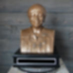 12" Light Bronze Bust with Custom Base and Two Custom Name Plates