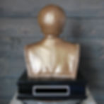 12" Light Bronze Bust with Custom Base and Two Custom Name Plates