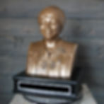 12" Light Bronze Bust with Custom Base and Two Custom Name Plates
