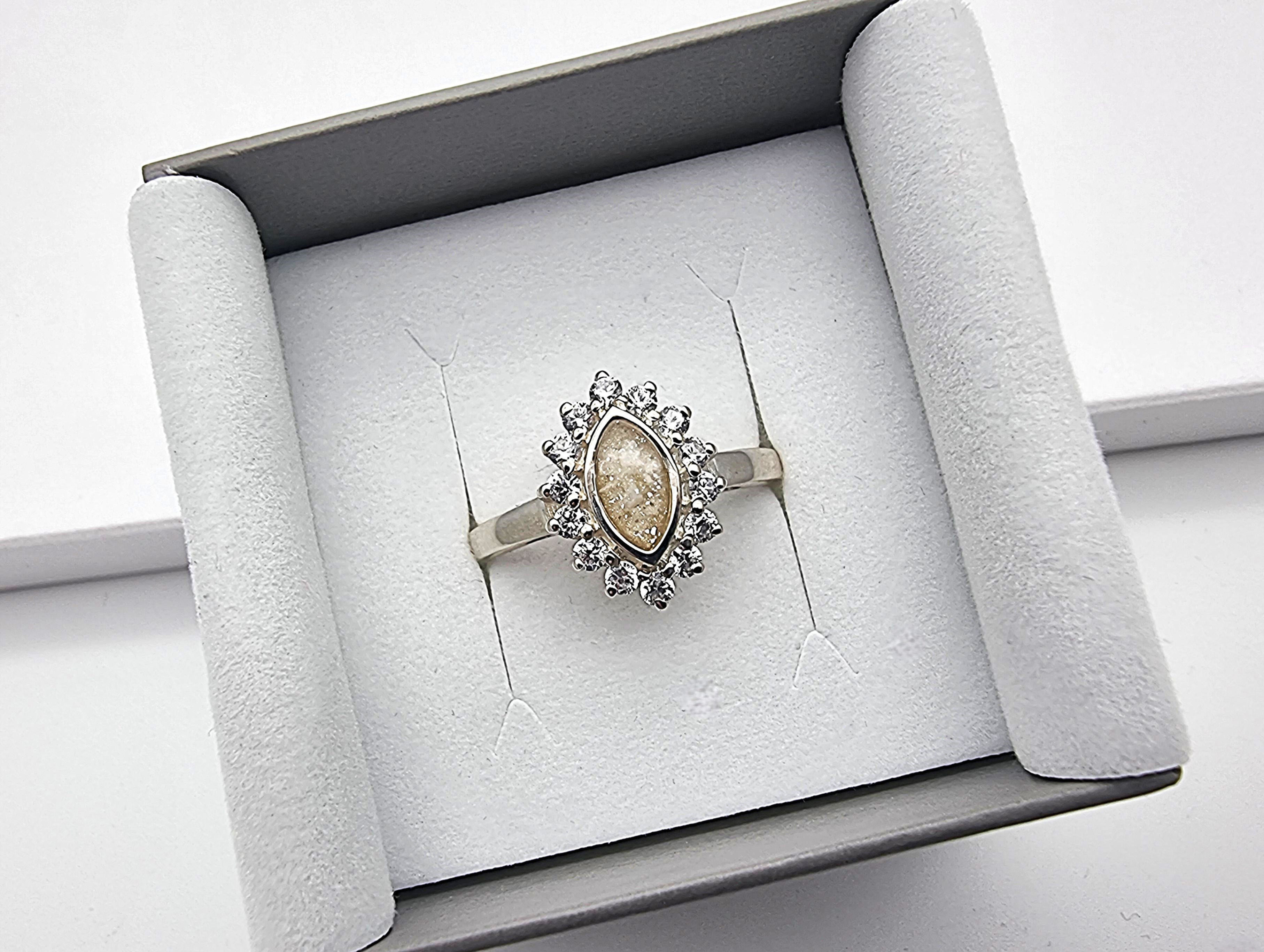 Aura Marquise Memorial Ashes Ring