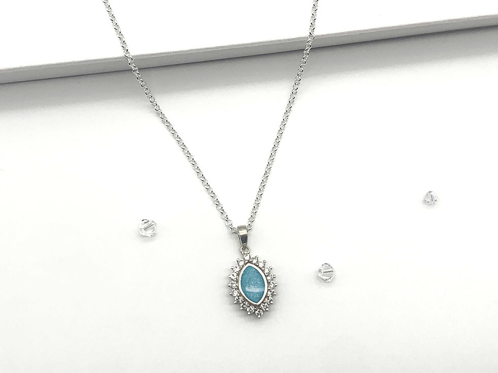 Thumbnail: Aura Marquise Ashes Memorial Pendant