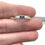 Thumbnail: Purple Angel Wing Ashes Memorial Ring on hand