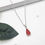 Thumbnail: Red teardrop ashes memorial pendant