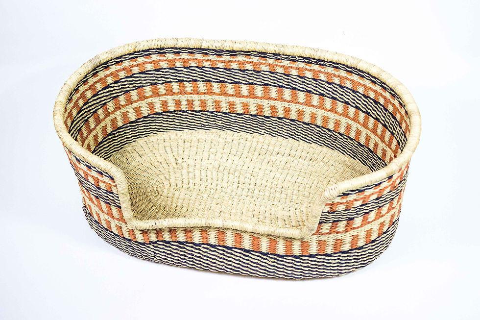 Thumbnail: Dog Basket - boho ocher