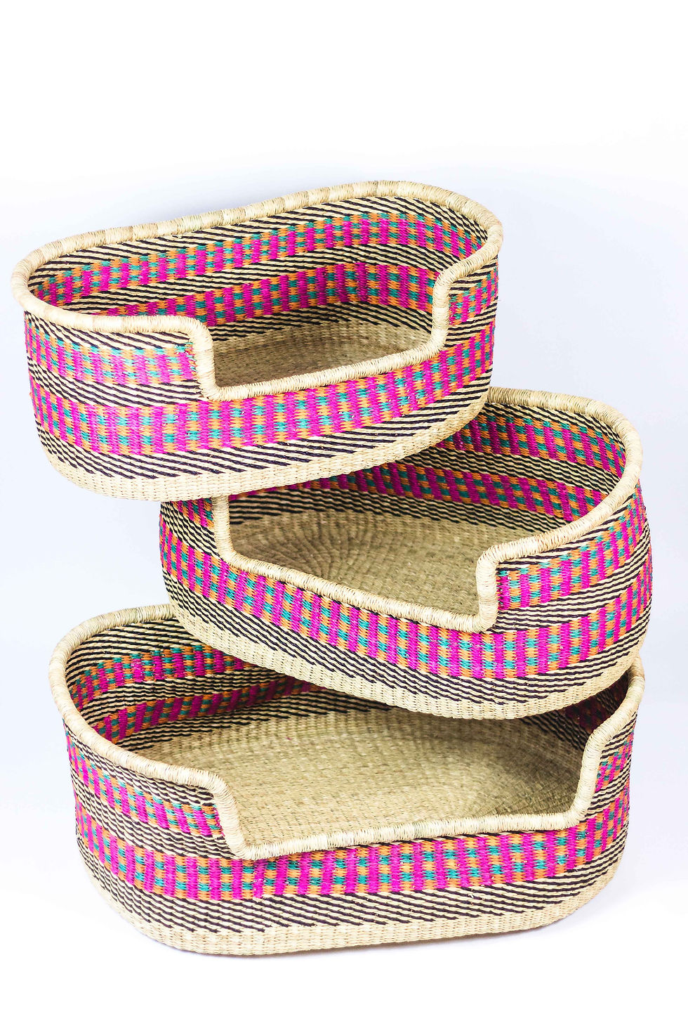 Thumbnail: Dog basket - Boho Pink