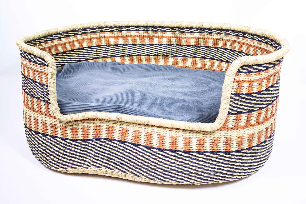 Thumbnail: Dog Basket - boho ocher