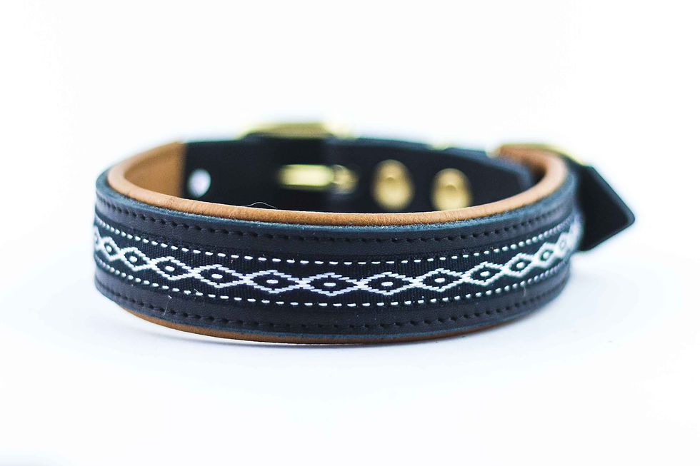 Miniaturbild: Halsband - Wave Black