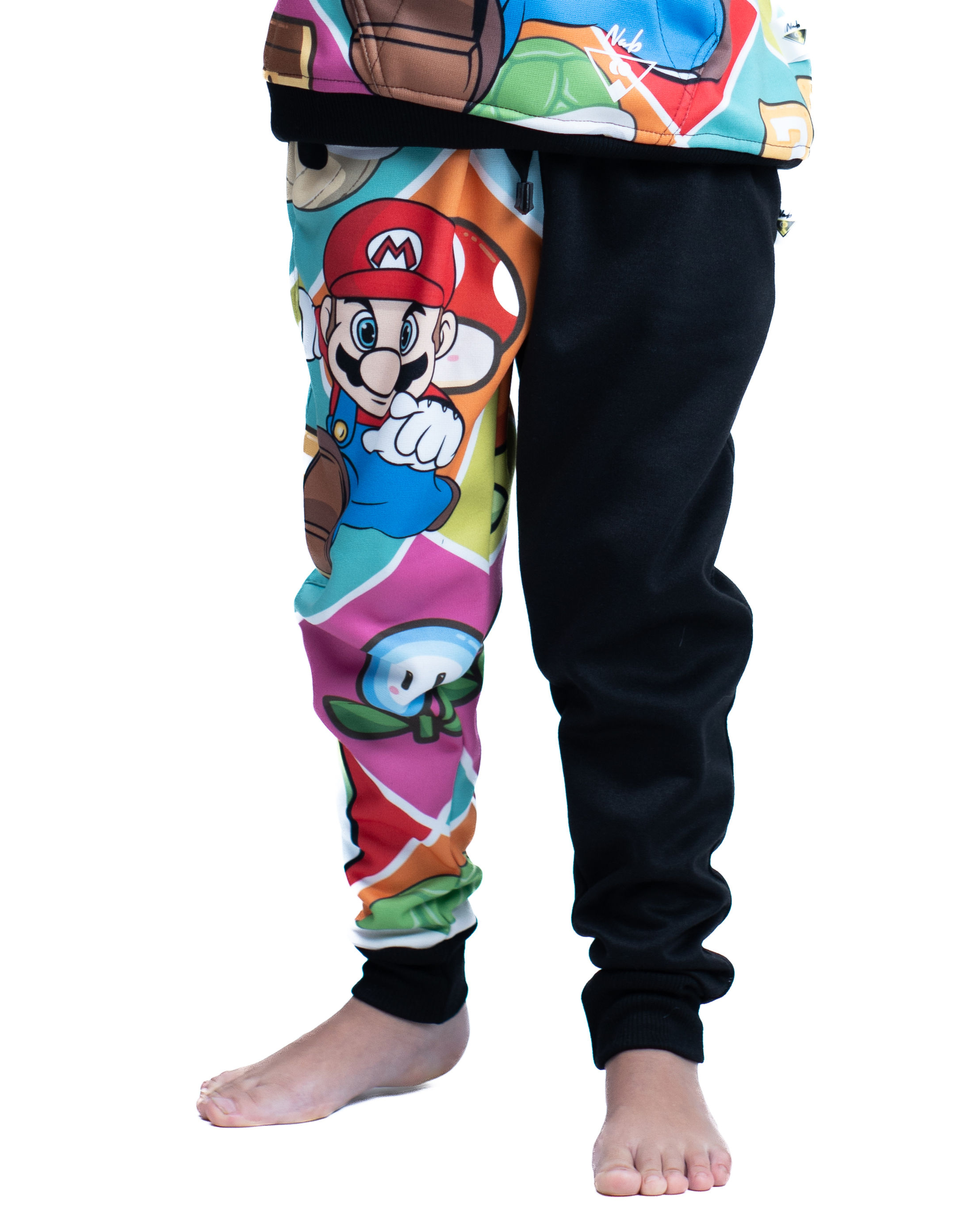 Sudadera Pierna Subli Mickey Mario Run
