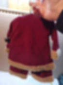 Thumbnail: VINTAGE HANDMADE SANTA SUIT DECORATION