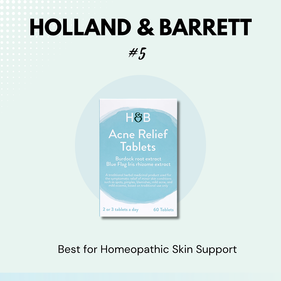 h&b acne relief tablets