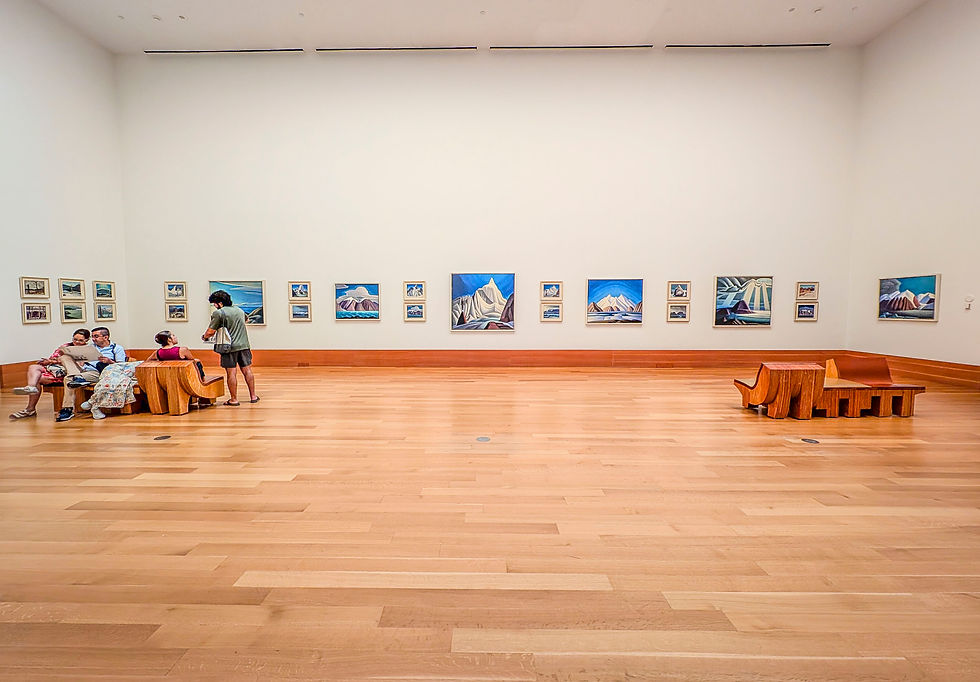 The notable Thomson collection (from newspaper publisher Ken Thomson) includes many works by the Canadian 'Group of Seven' landscape painters.