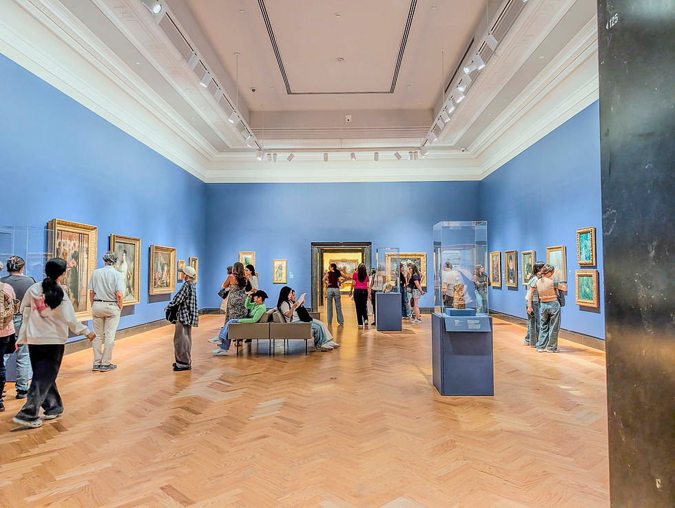 Meanwhile, back at the Gallery everyone was hard at viewing.