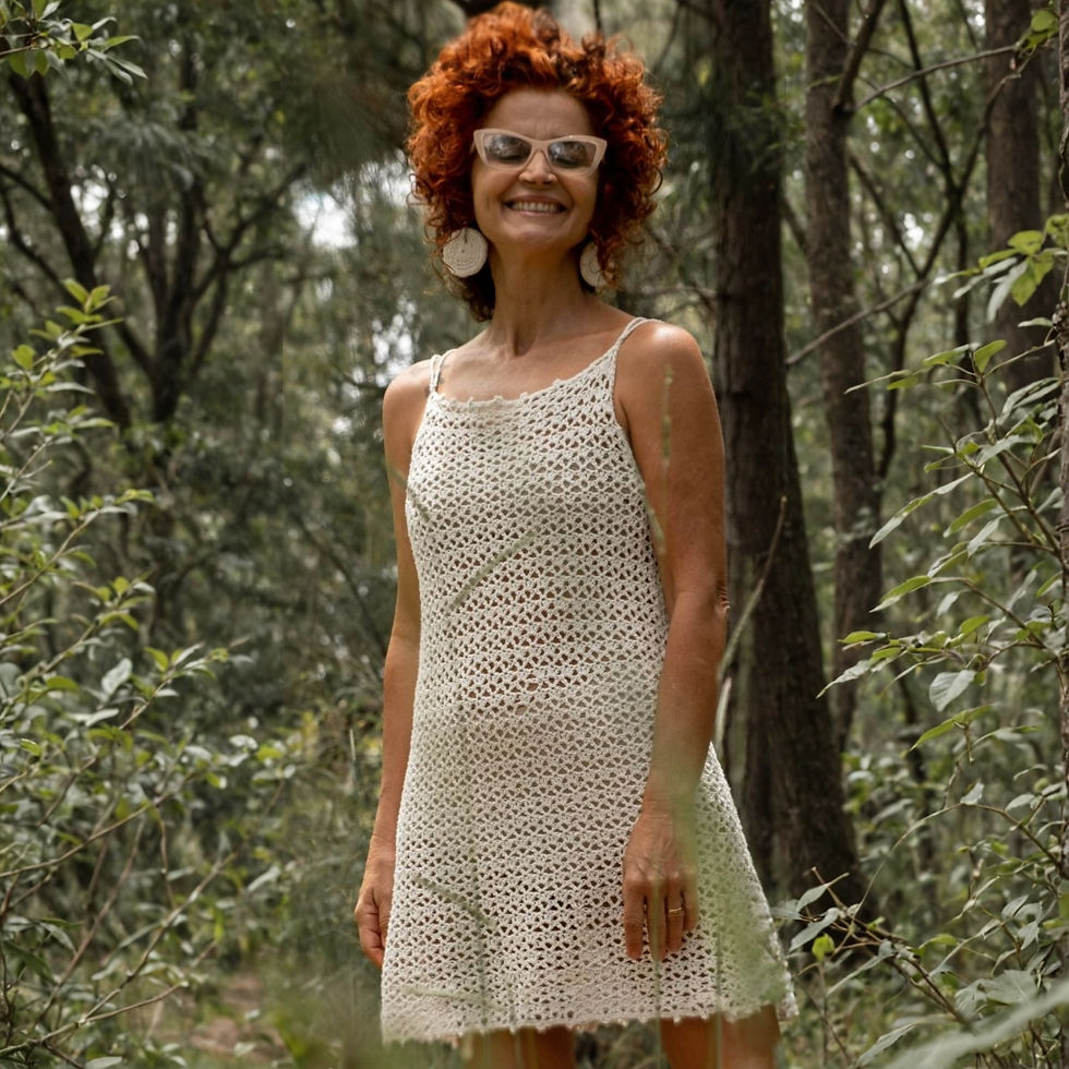 Miniatura: Vestido curto em crochê Lily