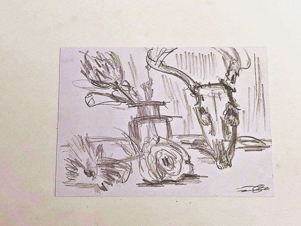 Sketch Georgia O'Keeffe