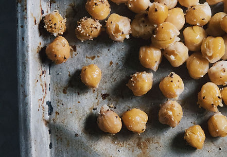 Fırında basit çıtır nohut