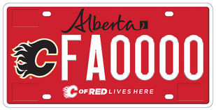 Calgary Flames license plate