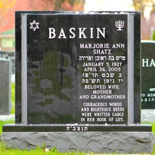 upright gravestone monument