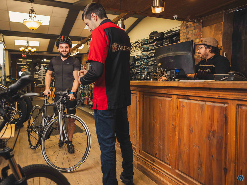 intérieur de la boutique Cycles Amadeus
