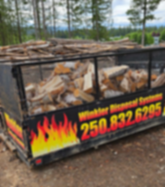 firewood on trailer
