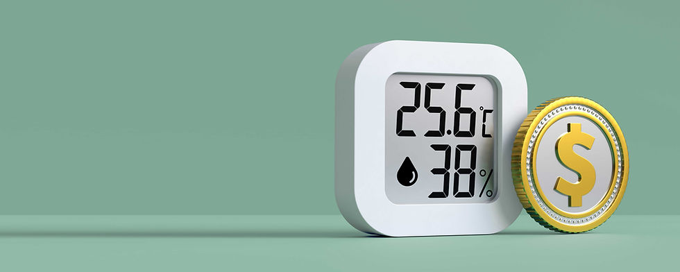 home heating savings concept