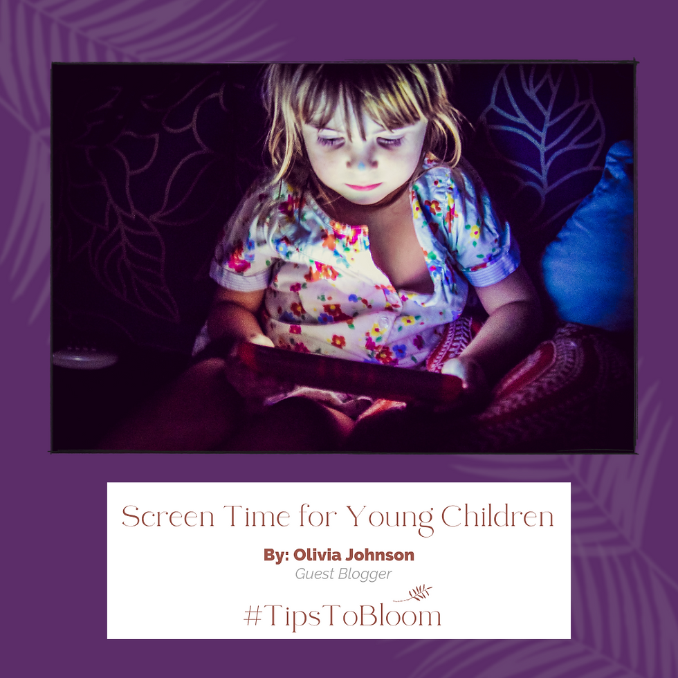 Screen Time for Young Children poster
