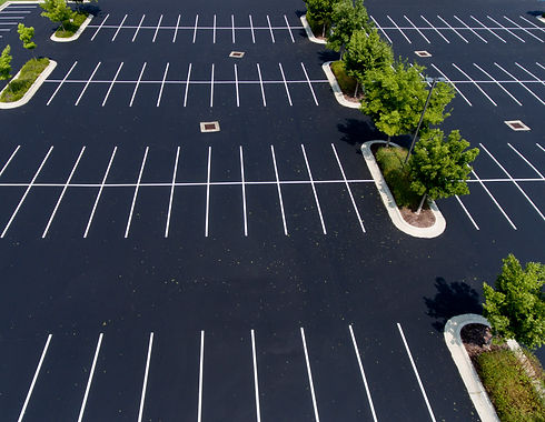 asphalt parking lot