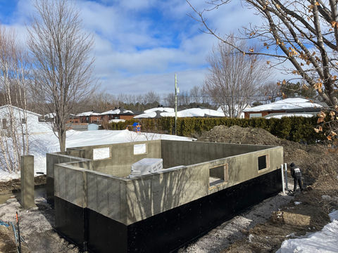 Coffrage de semelle et de mur