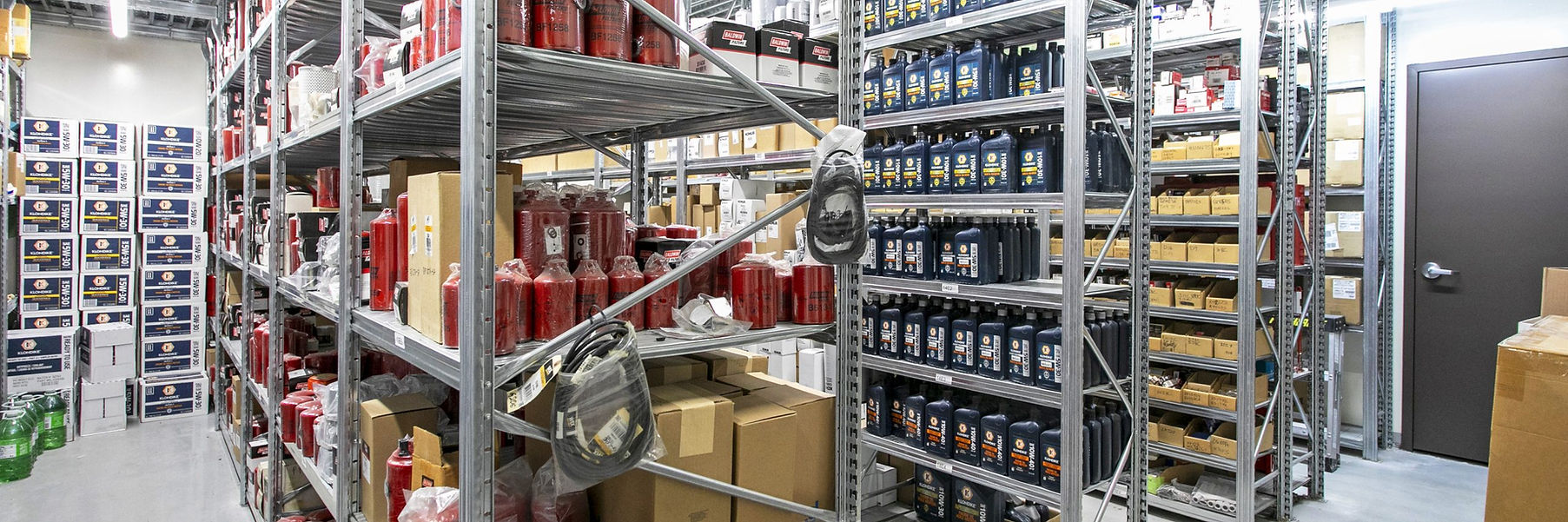 generator parts on shelves