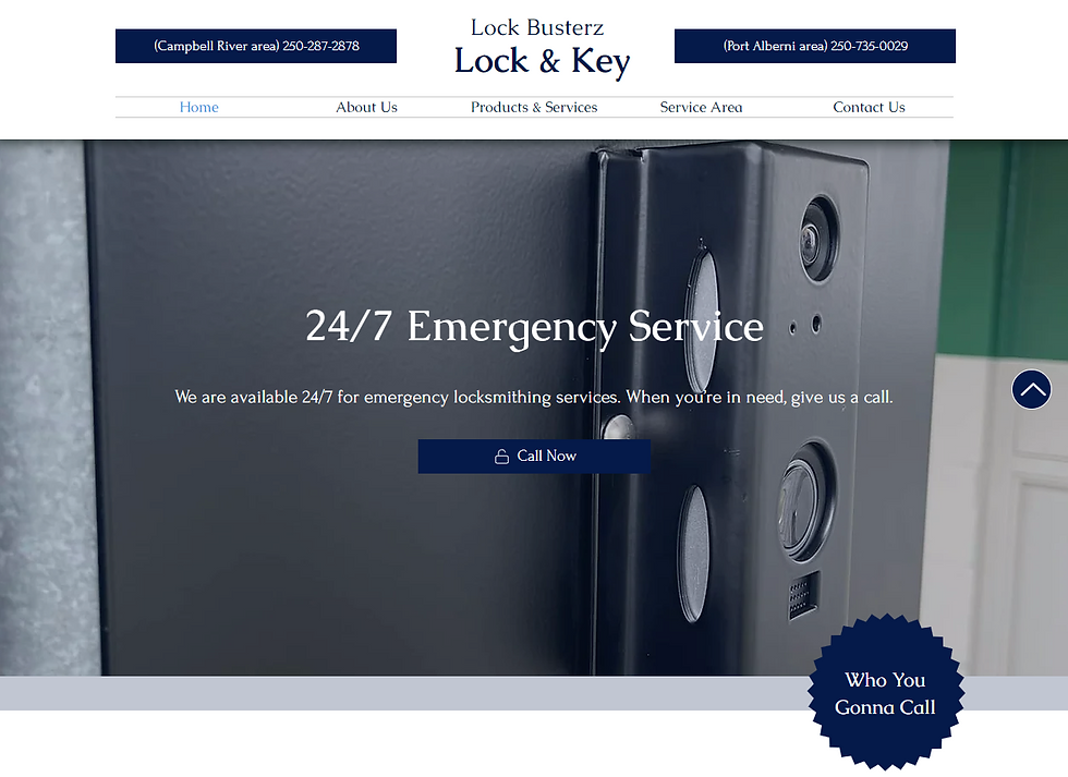 Locks & Locksmiths Website