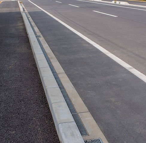 road and sidewalk