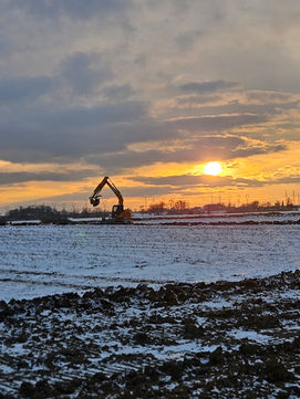 AWF Contractors on farmland
