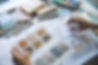 home designer looking at swatches