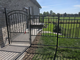 wrought iron fence