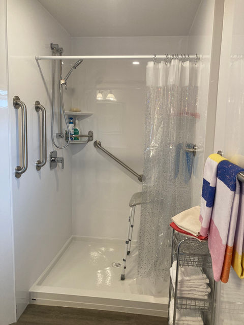 new shower installation