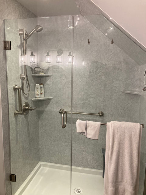 new shower installation