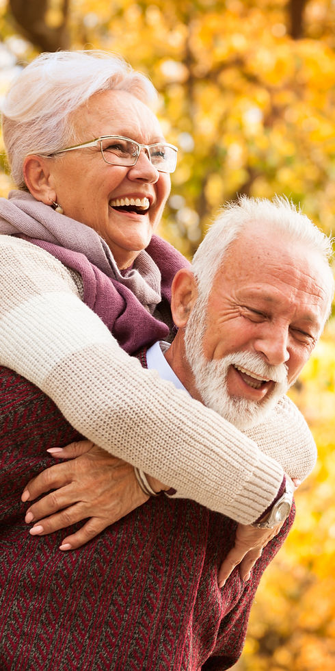 smiling senior couple