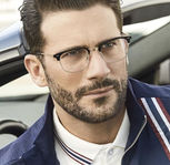 man wearing glasses