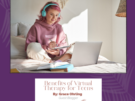 Benefits of Virtual Therapy for Teens poster